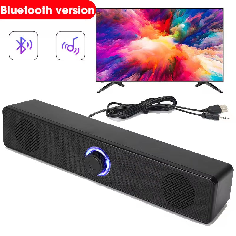 Bluetooth 4D Surround Speaker Home Theater Sound System Computer Soundbar for TV Subwoofer Wired Stereo Strong Bass