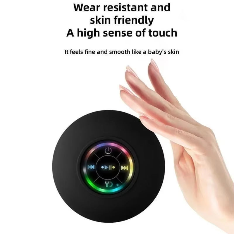 Portable Suction Cup Waterproof Luminous Bluetooth Speaker