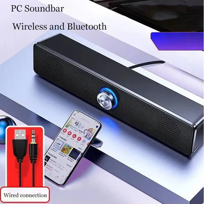 Bluetooth 4D Surround Speaker Home Theater Sound System Computer Soundbar for TV Subwoofer Wired Stereo Strong Bass